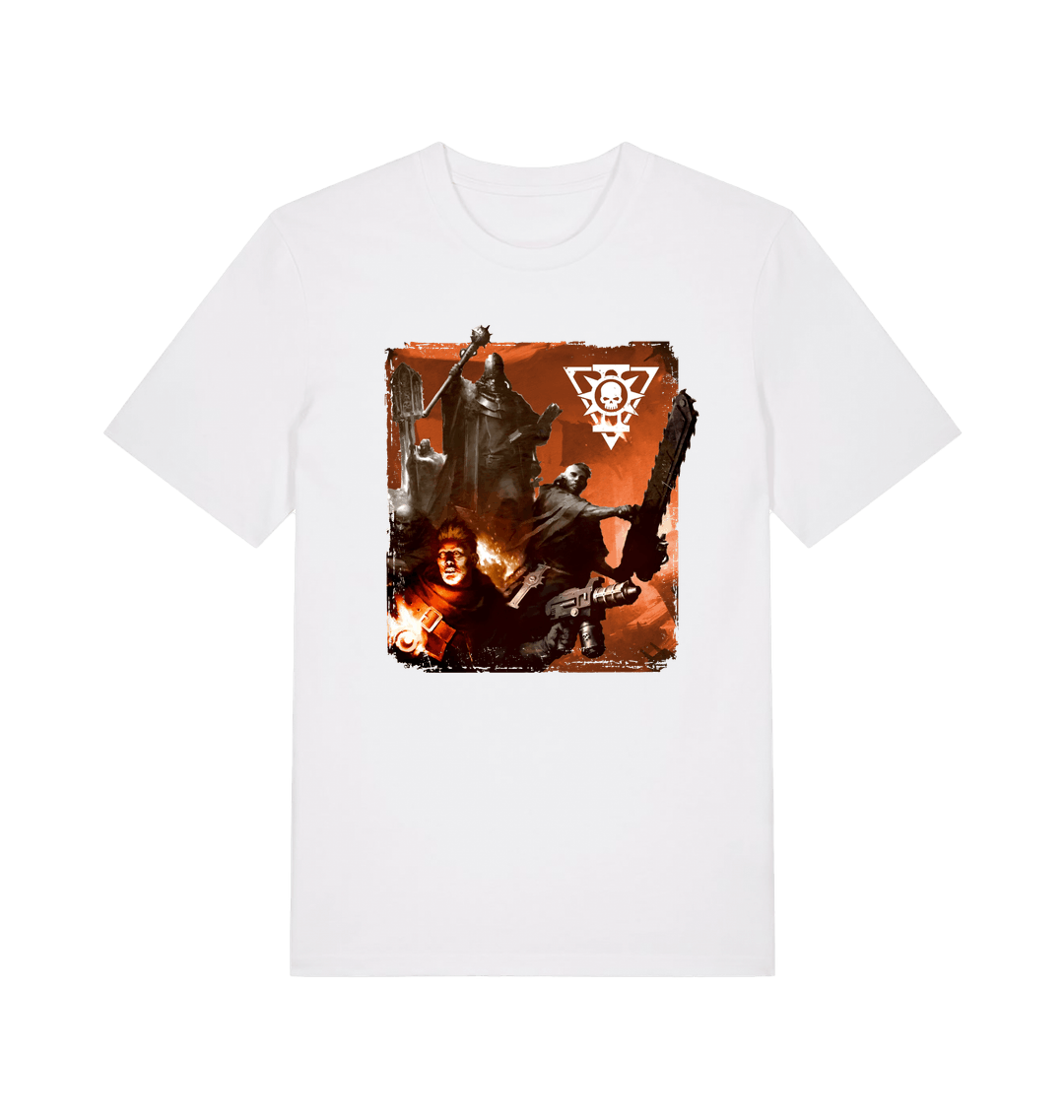 White Printed T-shirt Front